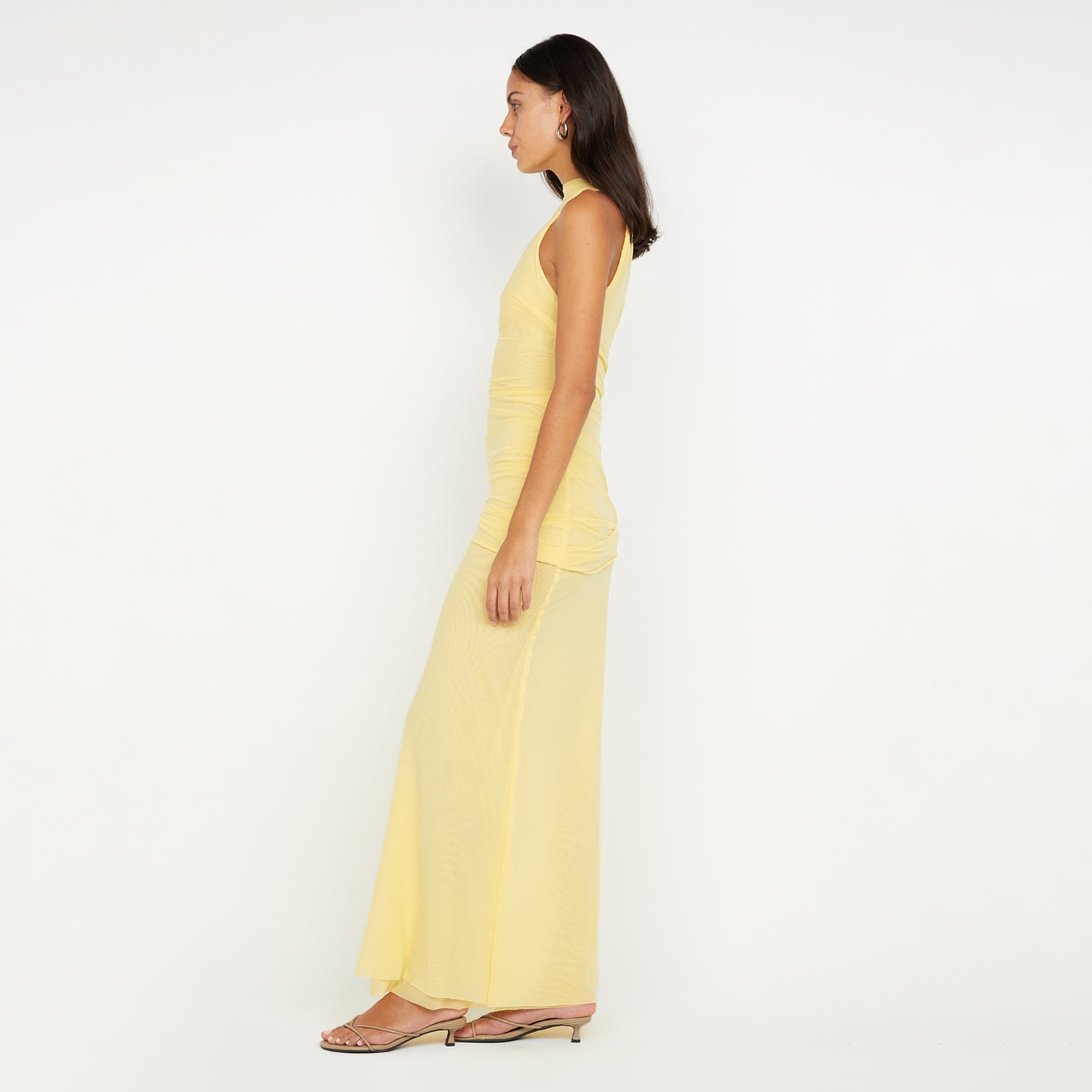 blaine drape maxi dress Blaine Black Viscose Maxi Dress